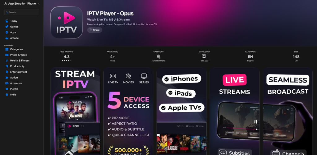 تثبيت OPUS على iPhone / iPad